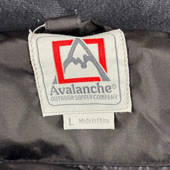 Avalanche Outdoor Supply Co Jacket Hooded Women's Large Black - Picture 8 of 12